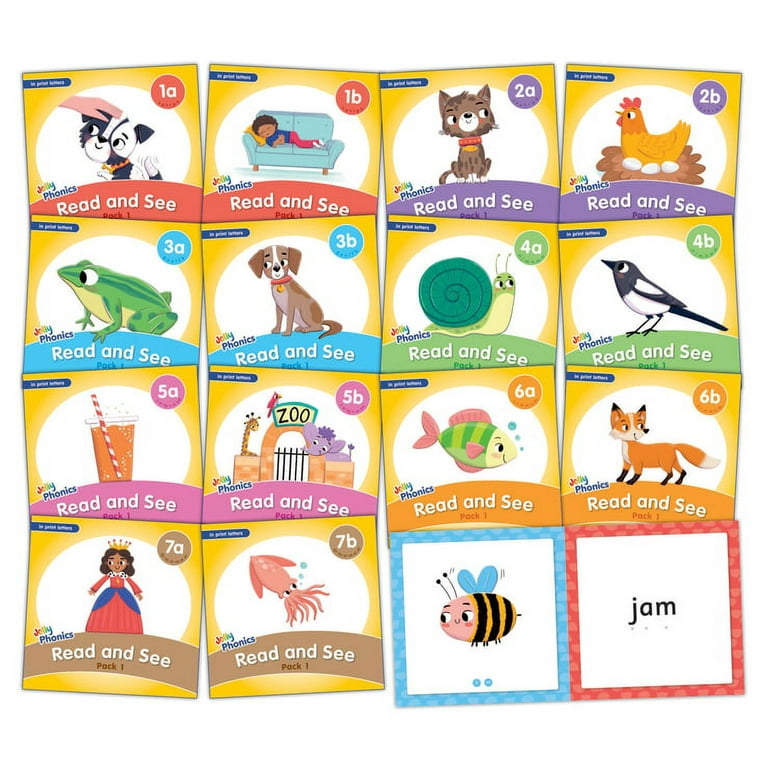 Jolly Phonics Read and See, Pack 1: In Print Letters (American