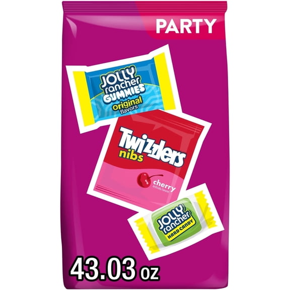 Jolly Rancher And Twizzlers Assorted Fruit Flavored Candy, Party Pack 43.03 oz