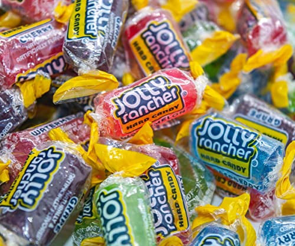 Jolly Rancher Assorted Flavors Hard Candy, Individually Wrapped, Bulk Candy Bag 1 Pound (16 oz