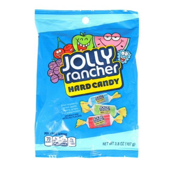 Jolly Rancher, Assorted Fruit Flavored Hard Candy, Individually Wrapped, 3.8 Oz.