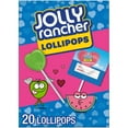 thumbnail image 1 of Jolly Rancher Fruit Flavored, Valentine's Day Candy for Kids Lollipops Box, 9.2 oz (20 Pieces), 1 of 10