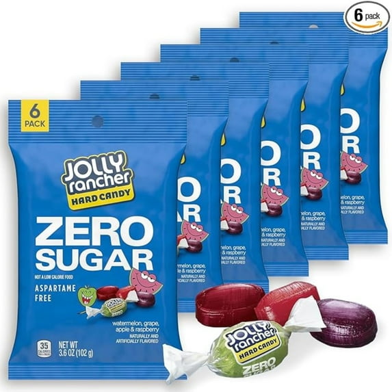 Jolly Rancher Assorted Hard Candy, Sugar Free, 6 Pack, 3.6 oz