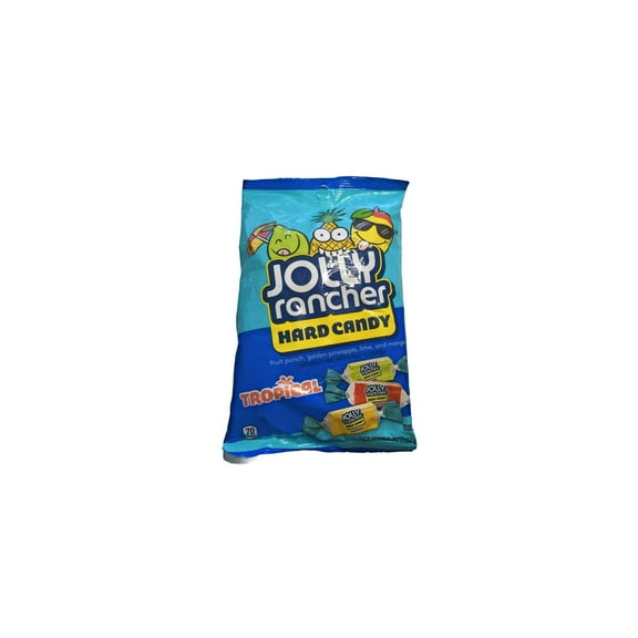 Jolly Rancher Assorted Tropical Fruit Flavored Hard Candy 6.5 oz (Pack of 2)