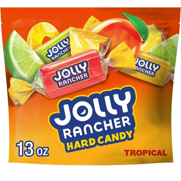 Jolly Rancher Tropical Fruit Hard Candy, 13 oz Bag for Office
