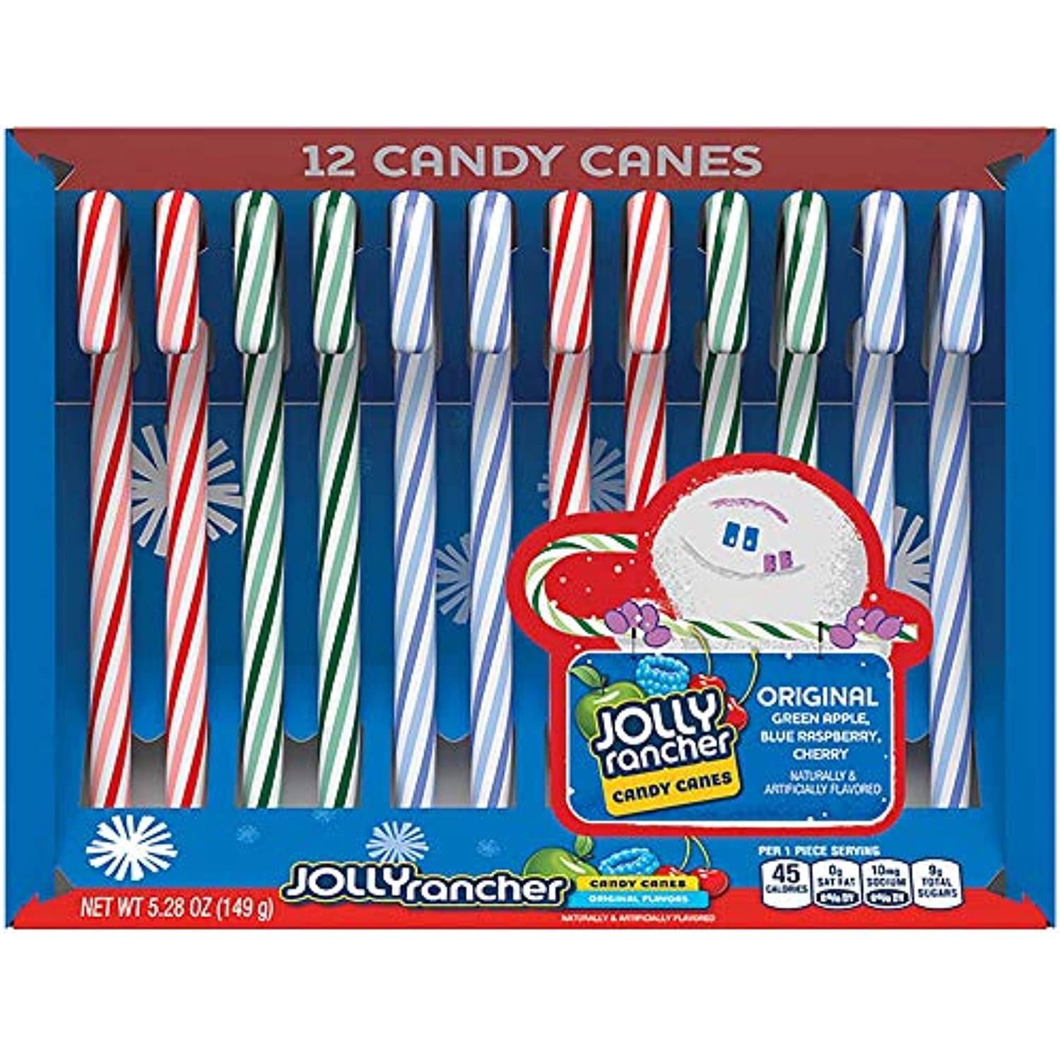 Jolly Rancher Candy Canes Original Flavors 12 Ct