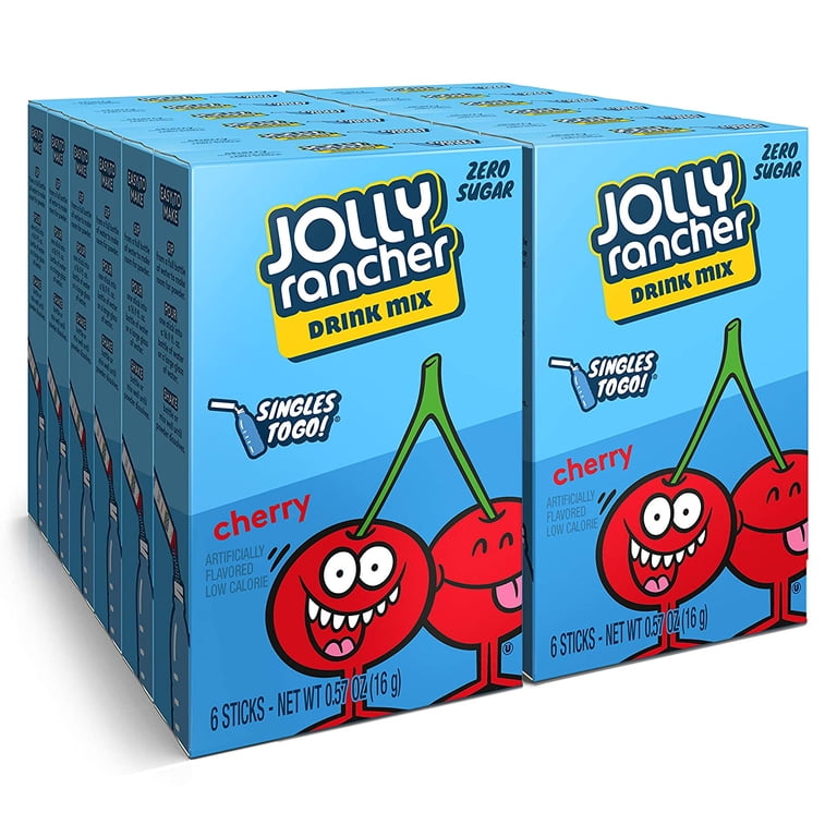 Jolly Rancher Cherry Singles To Go Drink Mix, 6 CT - Walmart.com