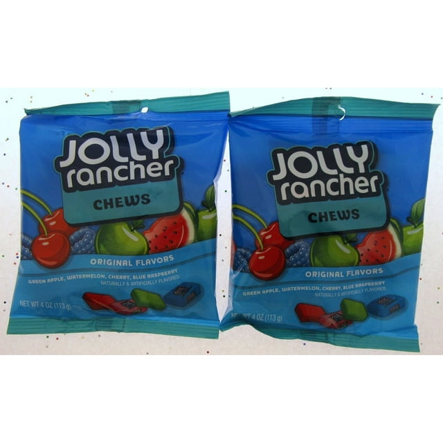 Jolly Rancher  Chews  4oz bag  candy  Lot of 2 bags of sweets