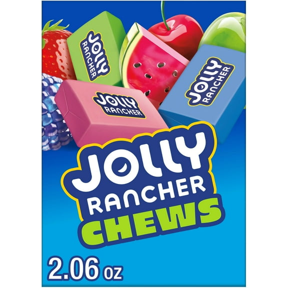 Jolly Rancher Chews Assorted Fruit Flavored Candy, Box 2.06 oz