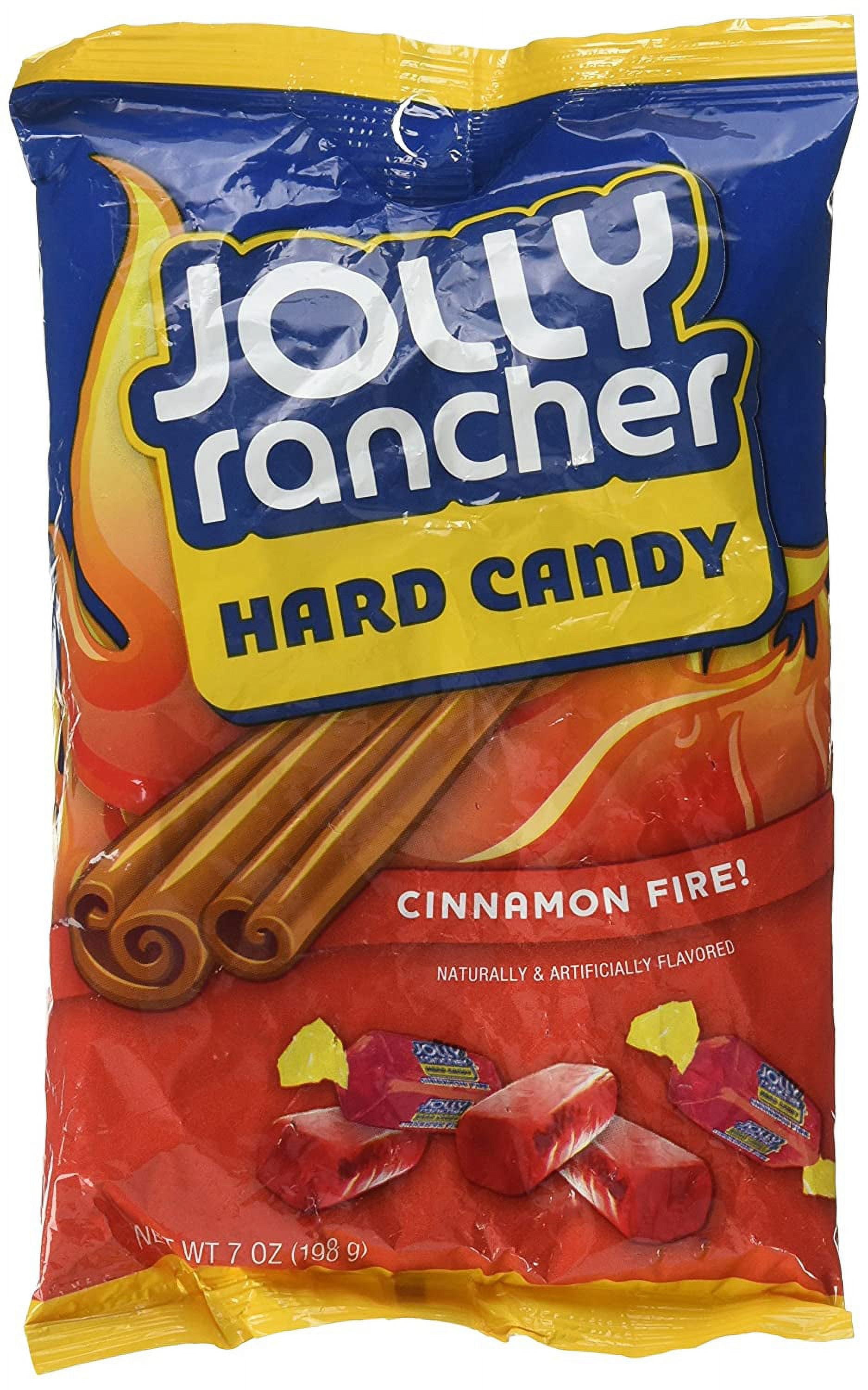 Jolly Rancher Cinnamon Fire! Hard Candy, 7ounce Peg Bag [4Bags