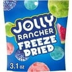 Jolly Rancher Freeze Dried Original Fruit Flavored Candy, Bag 3.1 oz pack of 2