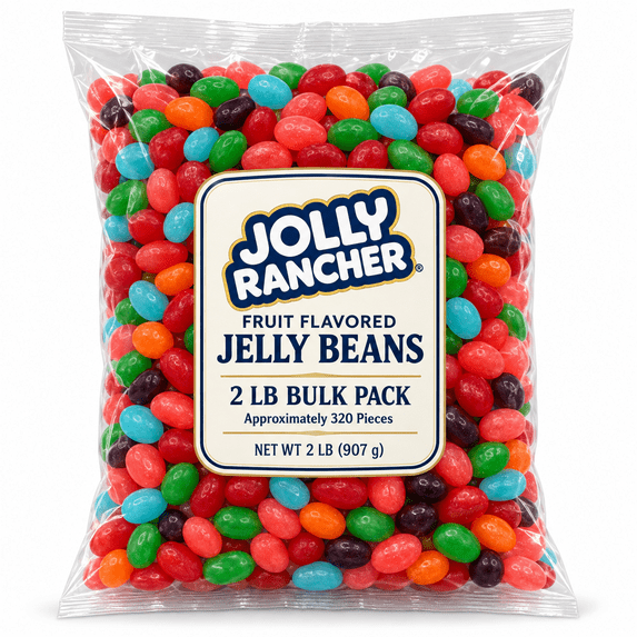 Jolly Rancher Fruit Flavored Jelly Beans Candy - 2 lb - Walmart.com