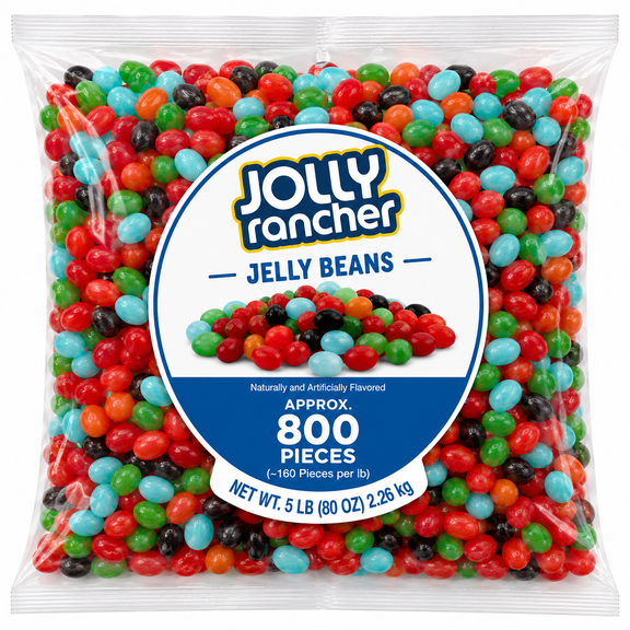 Jolly Rancher Fruit Flavored Jelly Beans Candy - 5 lb