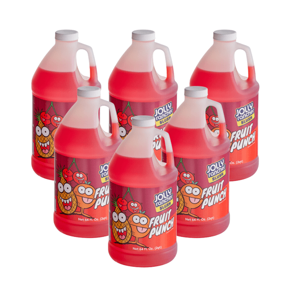 Jolly Rancher Fruit Punch Slushy Syrup 5:1 Concentrate - 64 oz