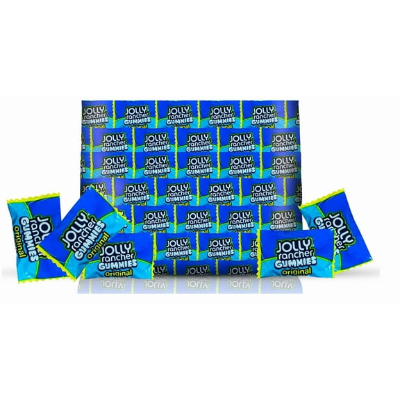 Jolly Rancher Gummies Assorted Fruit Flavored, Bulk Fun Size Candy (1 Pound)