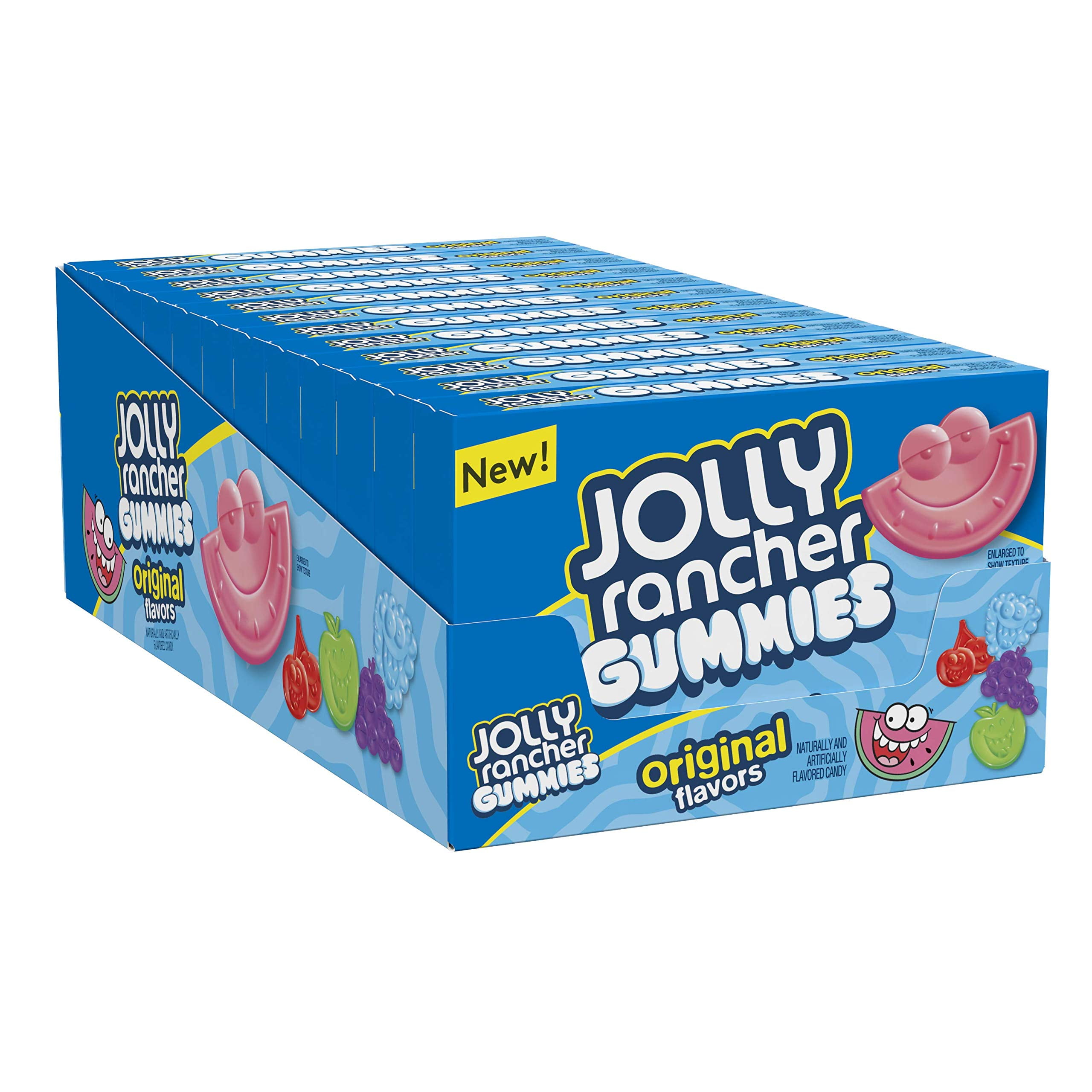 Jolly Rancher Gummies Original Fruit Flavored Candy Boxes, 3.5 Oz (11 Count)