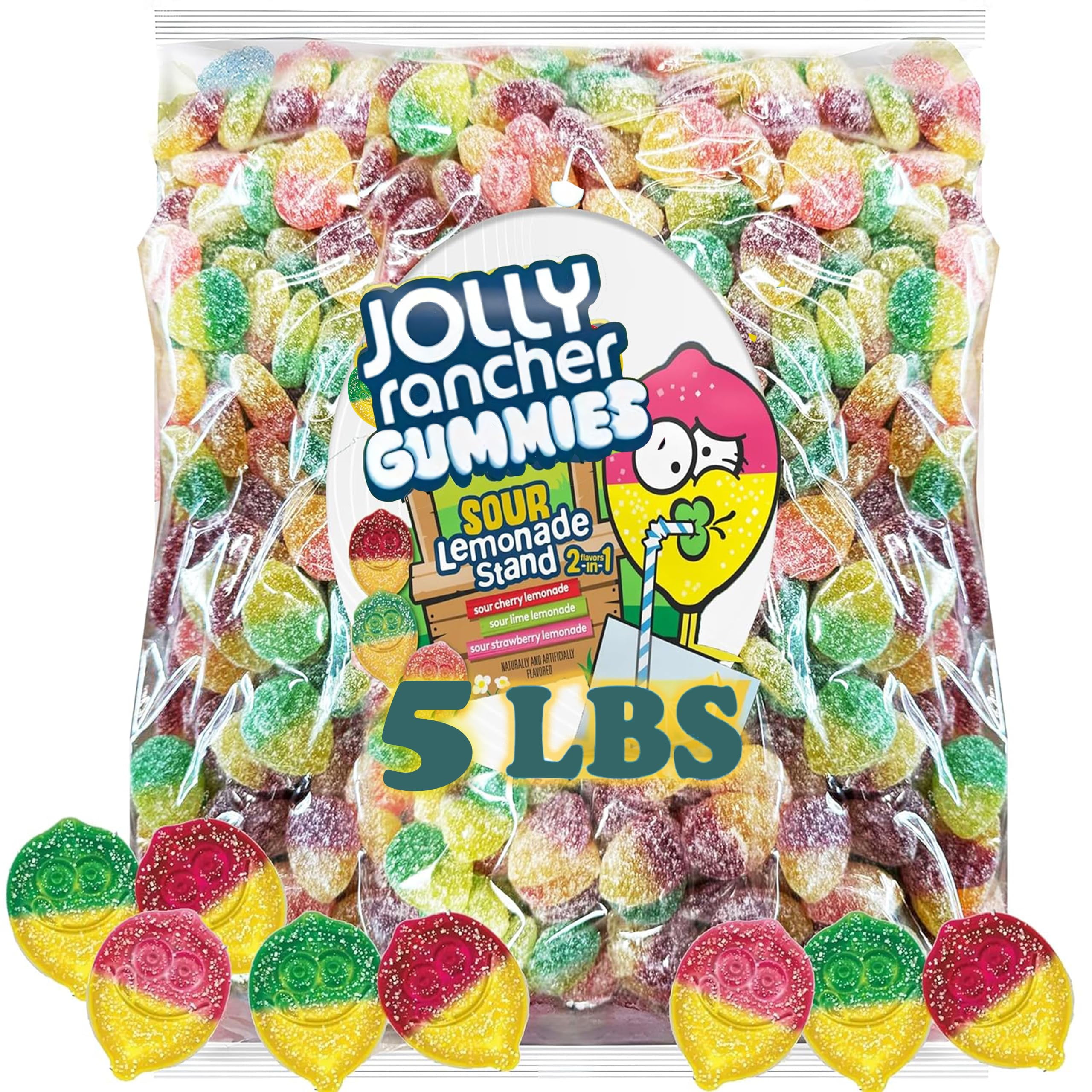 【CRDH×CNP 80%】復活のJUICY JOLLY 1ml Jolly Rancher Gummies Sour Lemonade Stand Mix, 5 Lbs Bulk
