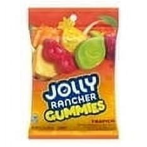 Jolly Rancher Gummies Tropical Beach Blast Flavored Candy, Bag 6.5 oz, 3 Pack