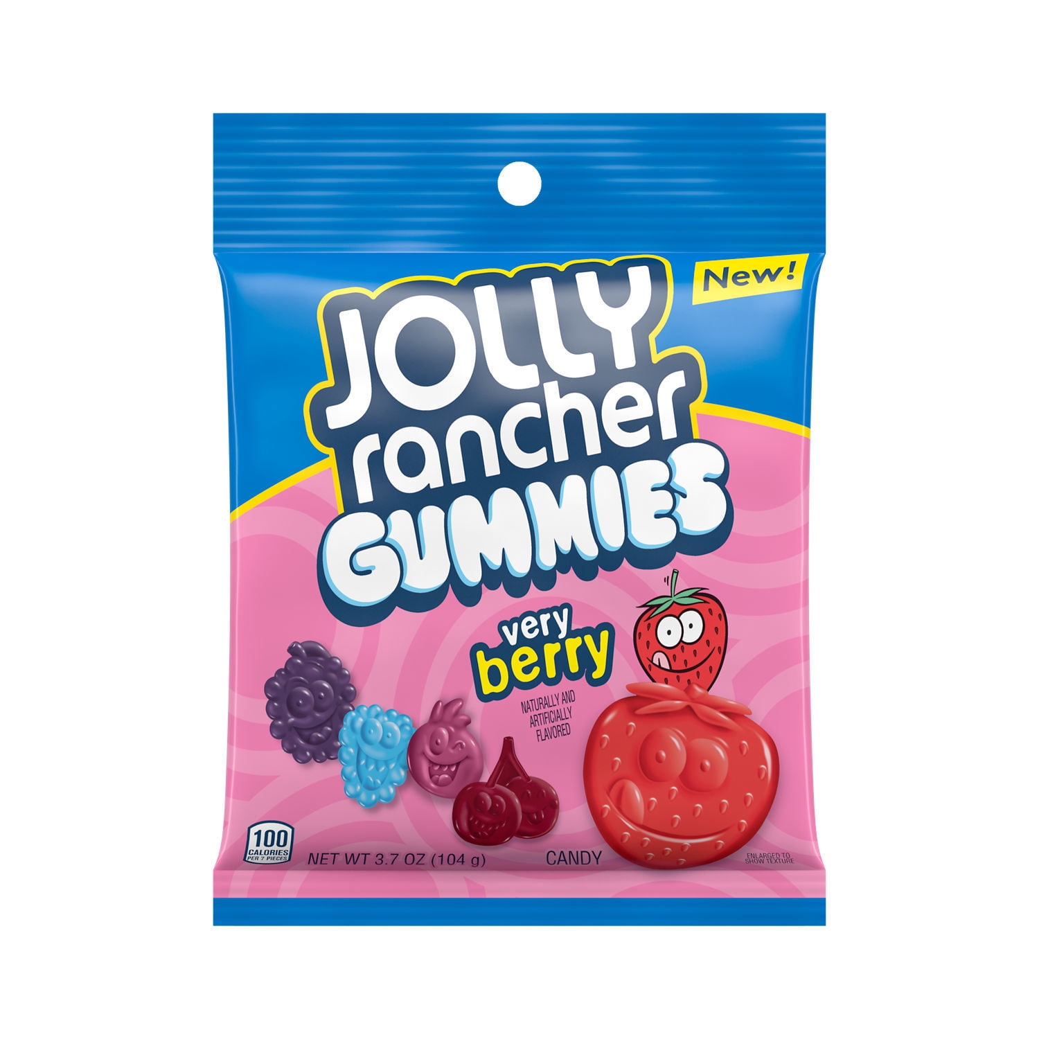 Jolly Rancher Gummies Very Berry Assorted Fruit Flavored Candy, Bag 3.7 ...
