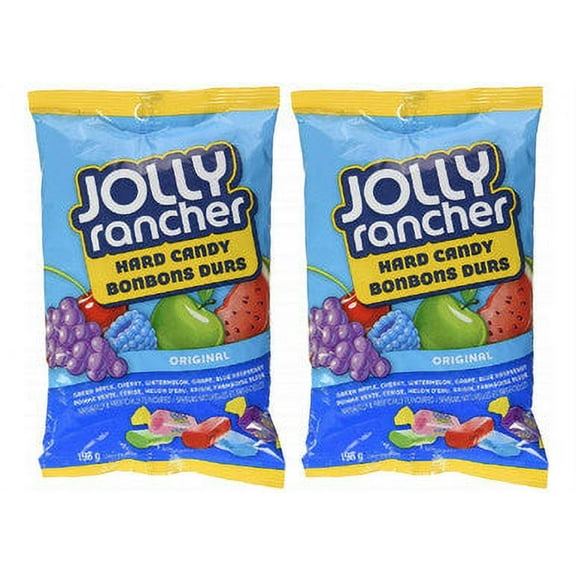 Jolly Rancher Hard Candy Assorted Flavours, 198g/7oz. (2 Pack) (Imported from Canada)