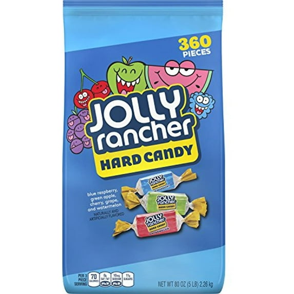 Jolly Rancher Hard Candy Assortment, 5 Pound Bulk Candy