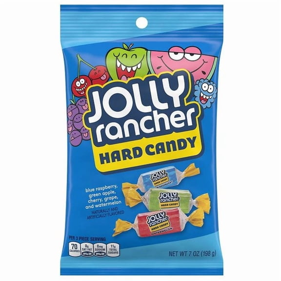 Jolly Rancher Hard Candy, Bag Original Fruit (Packaging May Vary) 7.0 oz Pack of 2