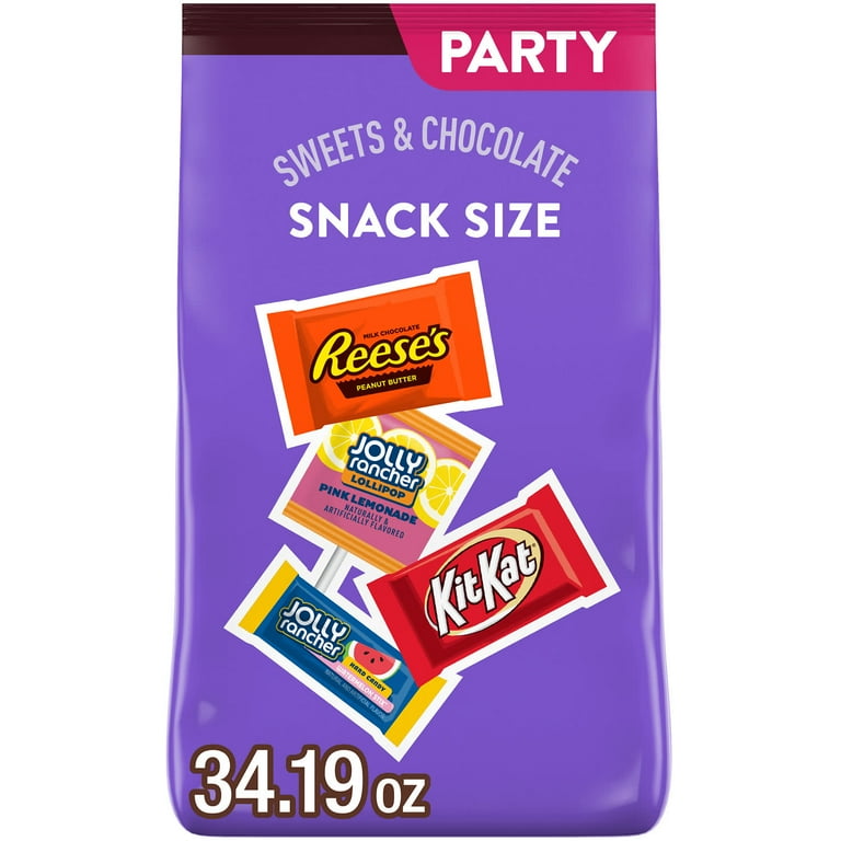 Snack-Size Sweets and Chocolate Assortment Party Pack, 34.19 oz Bag