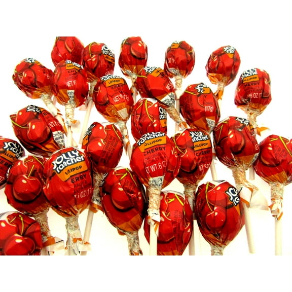 Jolly Rancher Lolli Pops Cherry Suckers Hard Candy  16oz  One Pound