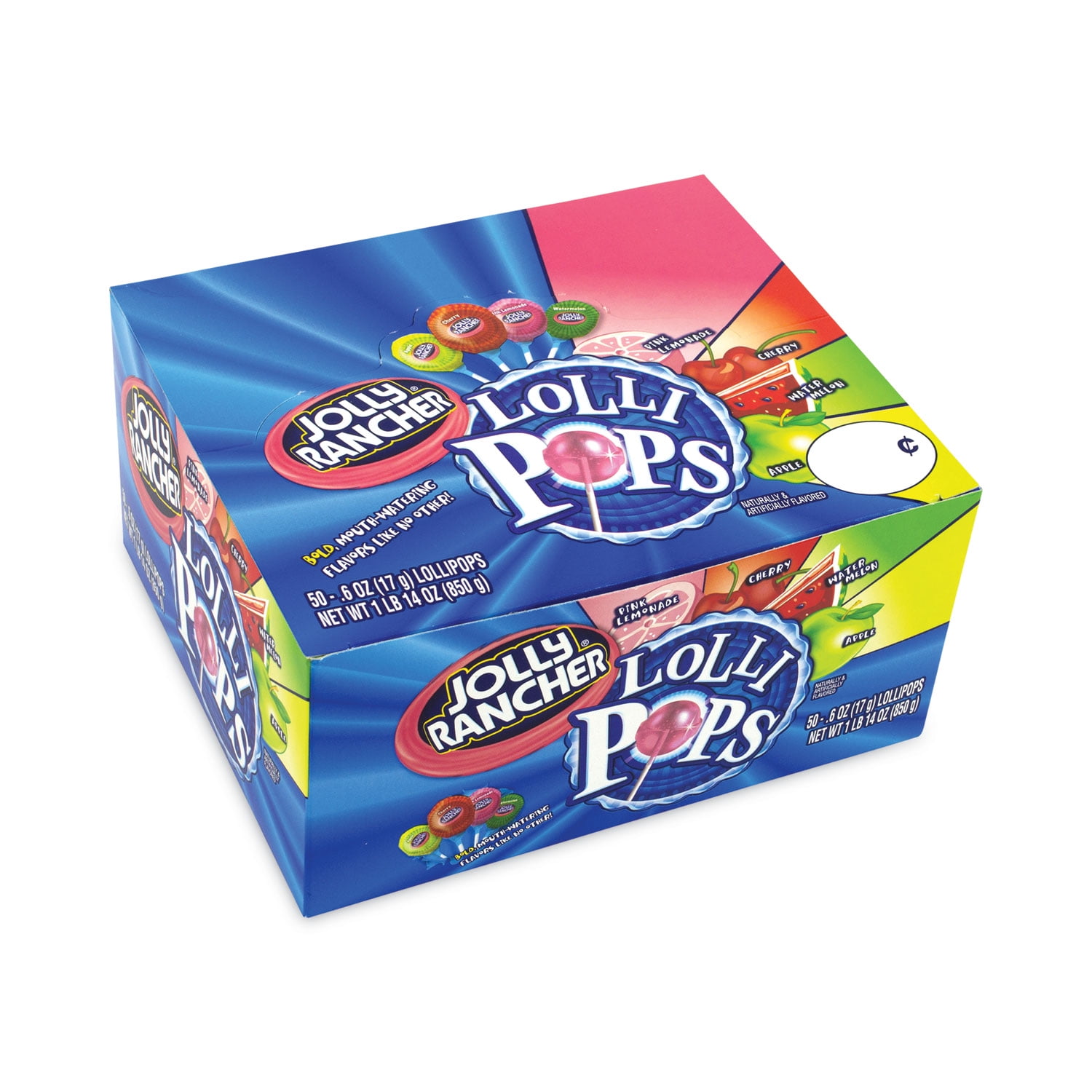 Lollipops Assortment, Assorted Flavors, 0.6 oz, 50/Carton, Ships in 1-3 Business Days