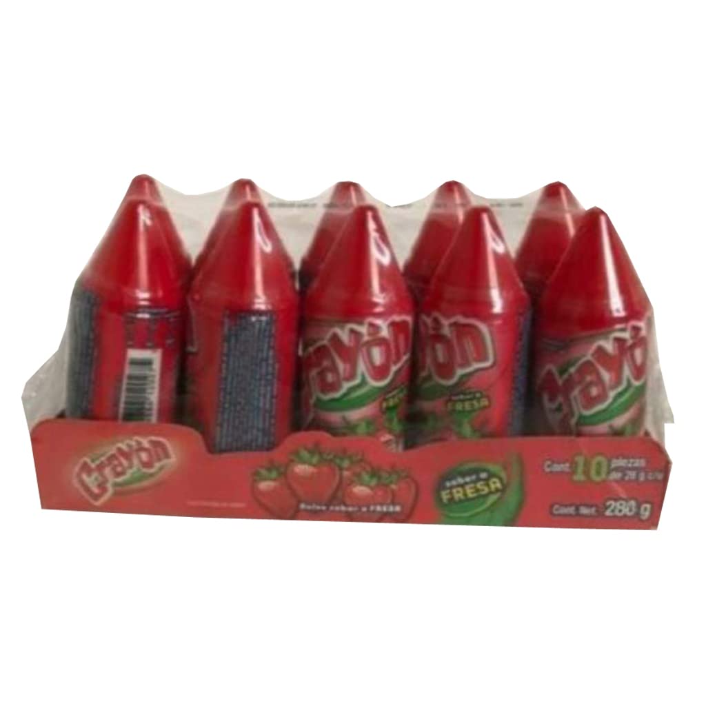 Jolly Rancher Lorena Crayon soft candy strawberry flavor 10 pcs Mexican