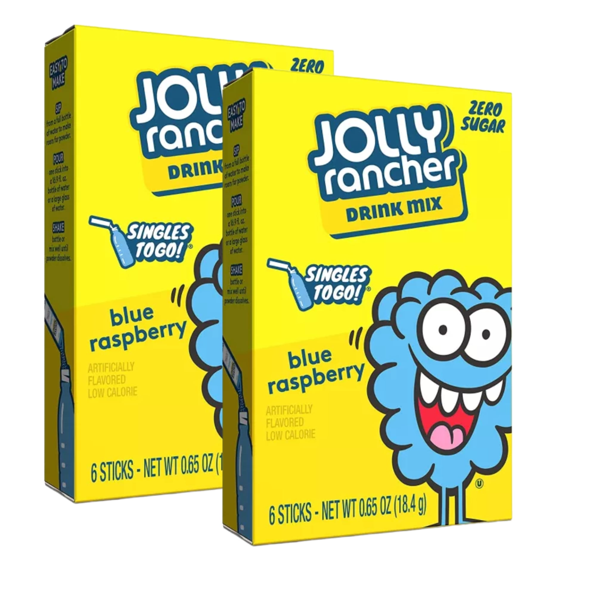Jolly Rancher SinglesToGo Powder Drink Mix Zero Sugar, LowCalorie
