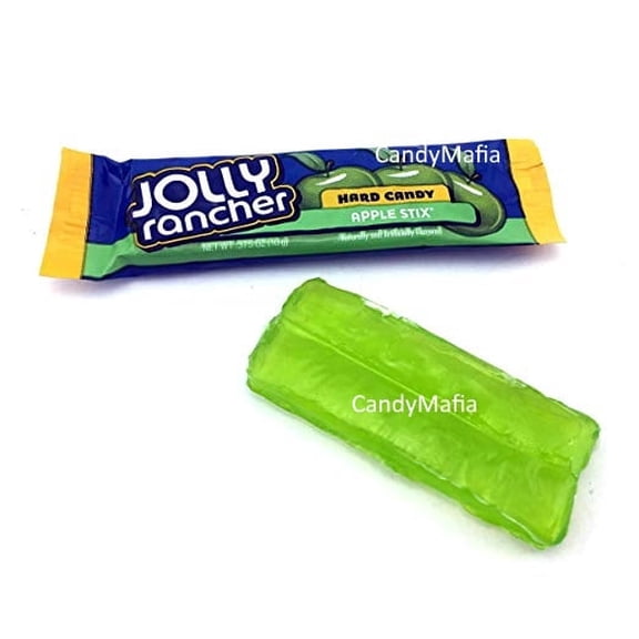 Jolly Rancher Stix GREEN APPLE Jolly Rancher Stix Hard Candy Individually Wrapped 30 Pieces - Jolly Rancher Sticks