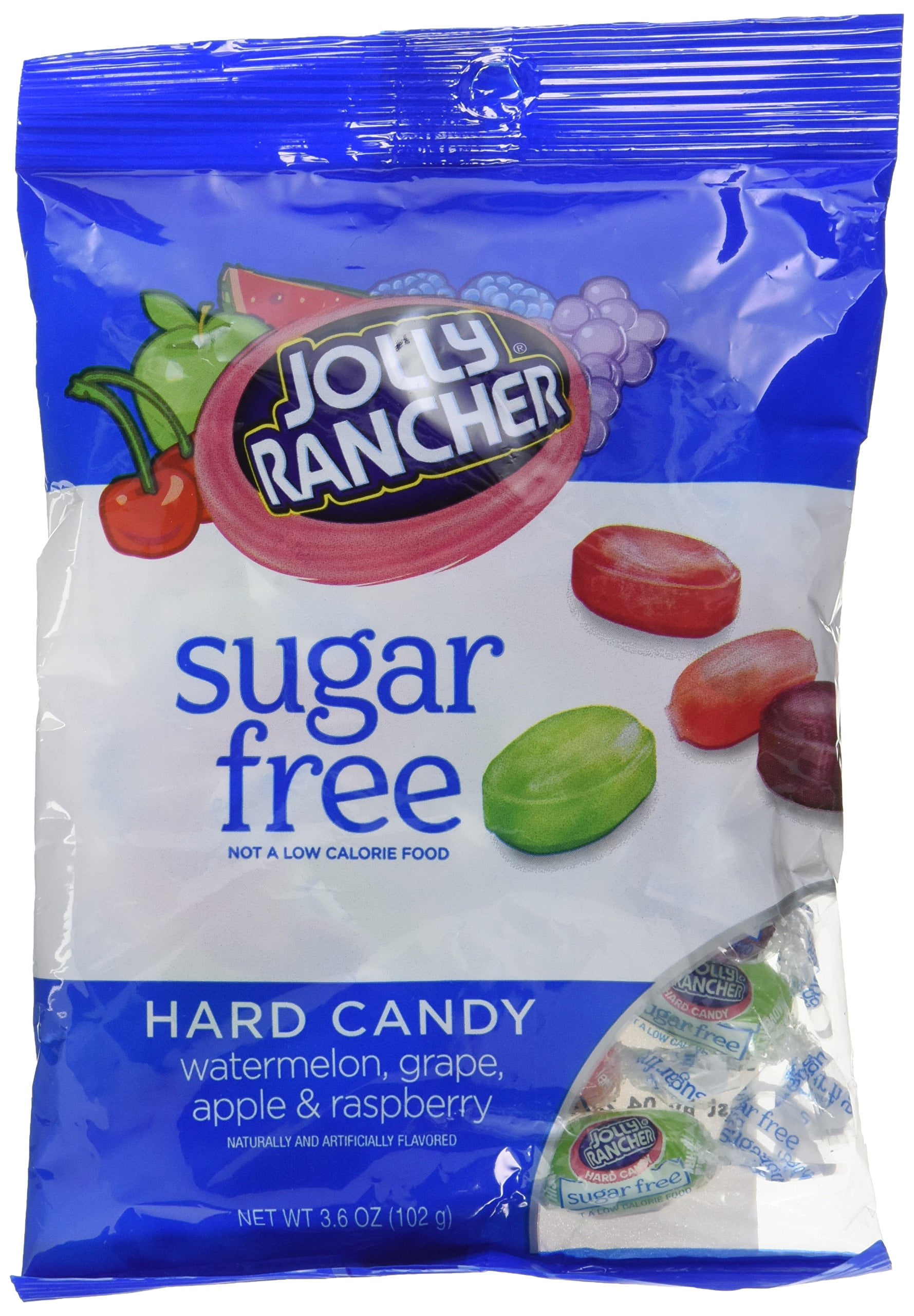 Jolly Rancher Sugar Free Hard Candy Assortment Peg Bag 3.6 Oz