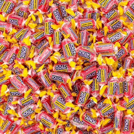 Jolly Rancher Watermelon Hard Candy - 2 LB, Bulk Individually Wrapped Candy, Resealable Bag - 2 Pounds (32 Oz)