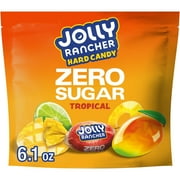 Jolly Rancher Zero Sugar Tropical Fruit Flavored Hard Candy, Bag 6.1 oz