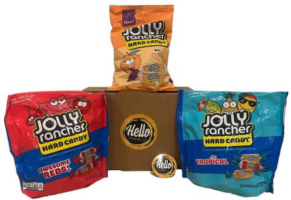 Jolly Ranchers 3 Pack Variety Bundle (Awesome Reds Hard Candy 13 Oz