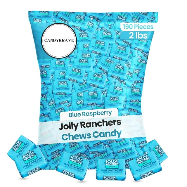 Jolly Ranchers Chews Candy Blue Raspberry Flavor 190 Pieces of