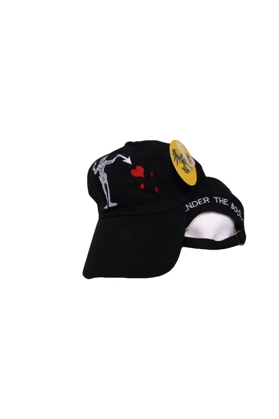 Jolly Roger Blackbeard Edward Teach Pirate Black Washed Style Hat Ball Cap (RUF)
