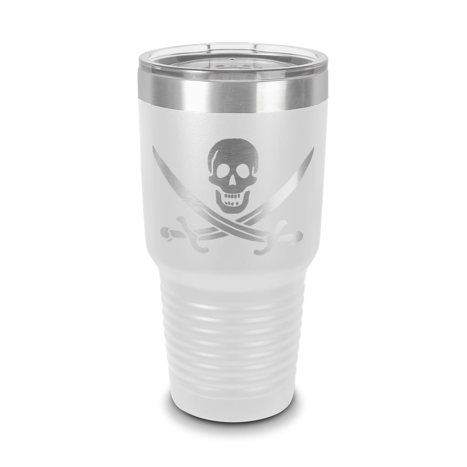 Jolly Roger Calico Jack Rackham Pirate Tumbler 30 oz - Laser Engraved w ...