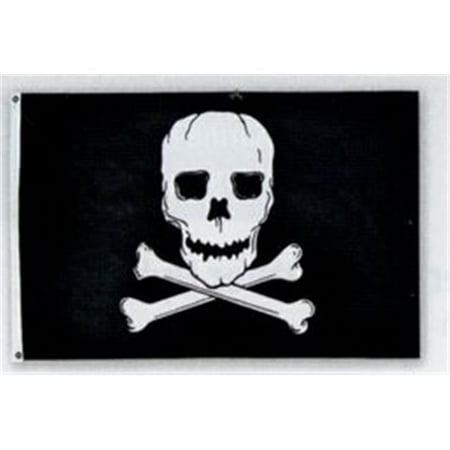 Jolly Roger Flag Nyl-Glo-3 ft. X 5 ft.
