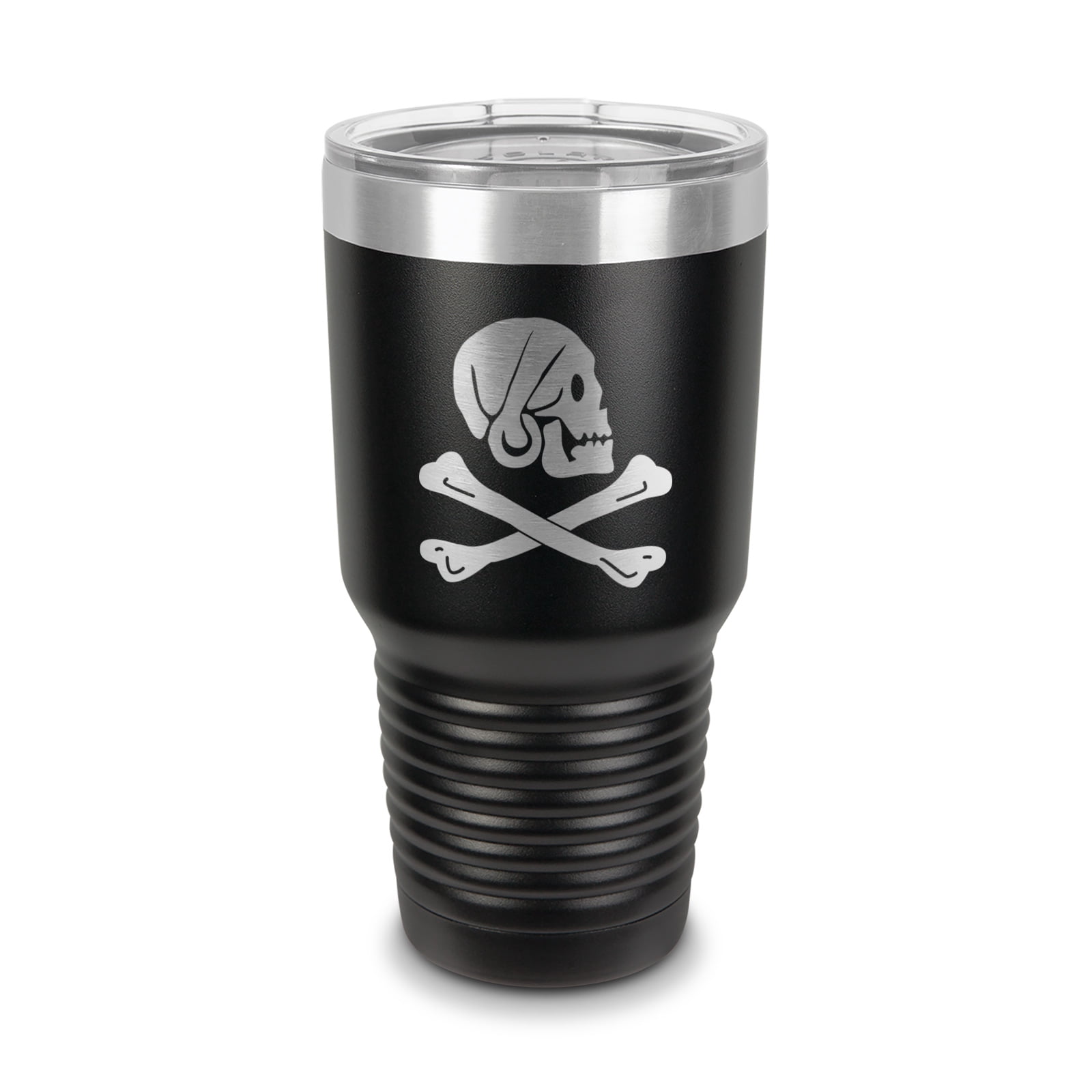 Jolly Roger Henry Every Pirate Tumbler 30 oz - Laser Engraved w/ Clear ...