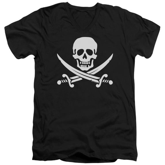 - Jolly Roger - Slim Fit V Neck Shirt - Medium