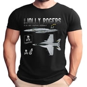 Jolly Rogers VF-103 F-18 Schematic Style Shirt-Small