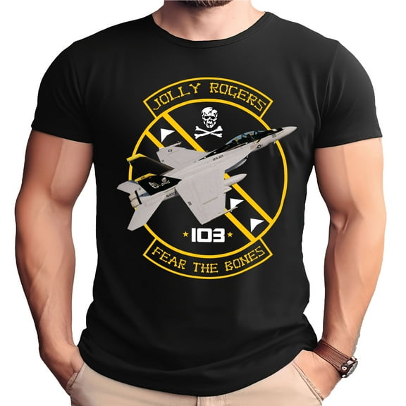 Jolly Rogers VF-103 F/A-18F Fear The Bones Shirt-5XL
