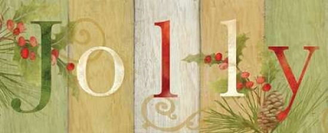 Jolly Rustic Sign III Canvas Art - Cynthia Coulter (10 x 20)