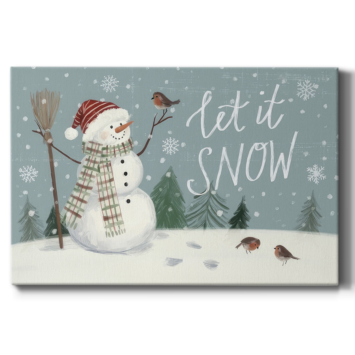 Jolly Snowman Collection A- Gallery Wrapped Canvas