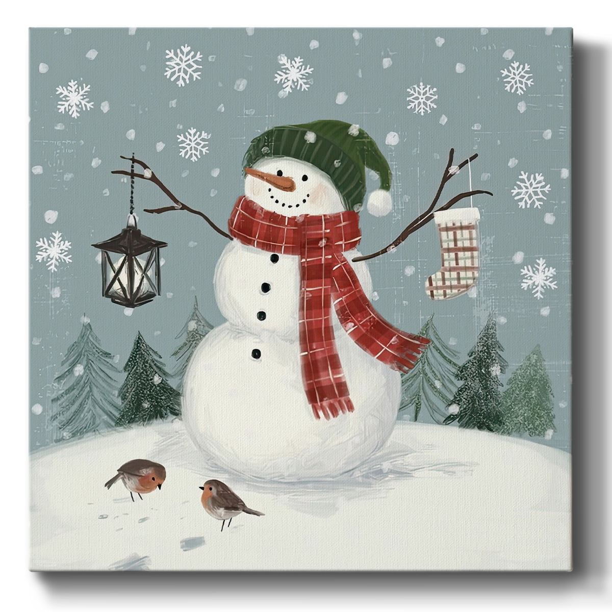 Jolly Snowman II- Gallery Wrapped Canvas