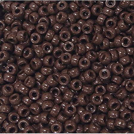 Jolly Store Crafts Brown 6.5x4mm Mini Pony Beads, Made in USA, 1000pcs