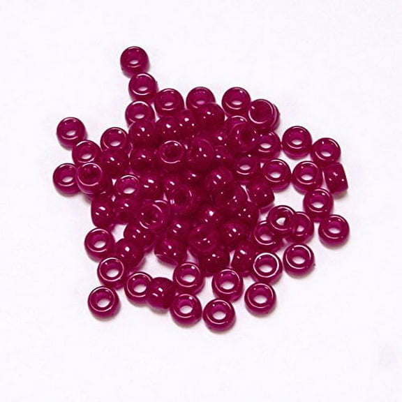 Jolly Store Crafts Cranberry 6.5x4mm Mini Pony Beads, Made in USA, 1000pcs