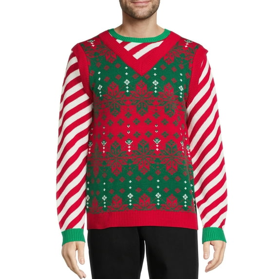 Jolly Sweaters Men's & Big Men's Ugly Christmas Sweater, Sizes S-3XL