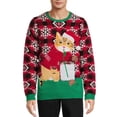 thumbnail image 1 of Jolly Sweaters Men's & Big Men's Ugly Christmas Sweater with Long Sleeves, Sizes S-3XL, 1 of 5
